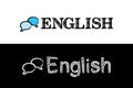 Logo for the English school subject Royalty Free Stock Photo