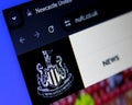 Newcastle United football club logo Royalty Free Stock Photo