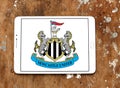 Newcastle United soccer club logo Royalty Free Stock Photo