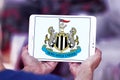 Newcastle United soccer club logo Royalty Free Stock Photo