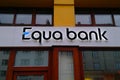 Logo Equa Bank in Prague Royalty Free Stock Photo