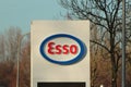 Logo of Esso petrol station in NIeuwerkerk aan den ijssel in the Netherlands.