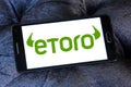 EToro brokerage company logo Royalty Free Stock Photo