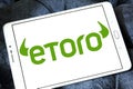 EToro brokerage company logo Royalty Free Stock Photo