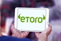 EToro brokerage company logo Royalty Free Stock Photo
