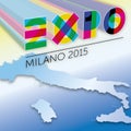 Logo Expo 2015 graphic elaboration