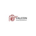 Logo falcon camera Royalty Free Stock Photo