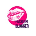 Logo fashion blogger Royalty Free Stock Photo