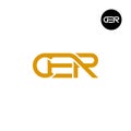 Letter CER Monogram Logo Design Royalty Free Stock Photo