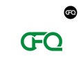 Letter CFQ Monogram Logo Design Royalty Free Stock Photo