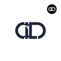 Letter CLD Monogram Logo Design Royalty Free Stock Photo