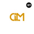 Letter CLM Monogram Logo Design Royalty Free Stock Photo