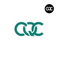 Letter CQC Monogram Logo Design Royalty Free Stock Photo