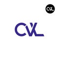 Letter CVL Monogram Logo Design Royalty Free Stock Photo