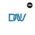Letter DNV Monogram Logo Design Royalty Free Stock Photo