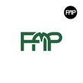 Letter FMP Monogram Logo Design Royalty Free Stock Photo
