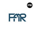 Letter FMR Monogram Logo Design Royalty Free Stock Photo