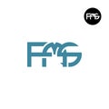 Letter FMS Monogram Logo Design Royalty Free Stock Photo