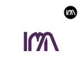 Letter IMA Monogram Logo Design Royalty Free Stock Photo