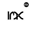 Letter IMX Monogram Logo Design Royalty Free Stock Photo
