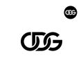 Letter ODG Monogram Logo Design Royalty Free Stock Photo