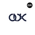 Letter OUX Monogram Logo Design Royalty Free Stock Photo