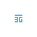 Letters TEG EGT Square Logo Design