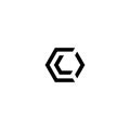 Letters COL CLO OCL OLC LOC LCO Hexagon Logo