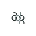 Linked Letters ADR monogram logo design