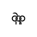 Linked Letters ARP monogram logo design