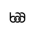 Linked Letters BAA monogram logo design