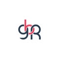 Linked Letters GBR monogram logo design Royalty Free Stock Photo