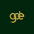 Linked Letters GDE monogram logo design