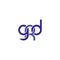 Linked Letters GRD monogram logo design