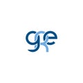 Linked Letters GRE monogram logo design