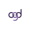 Linked Letters OGD monogram logo design