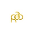 Linked Letters RAB monogram logo design