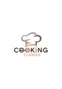 Logo featuring a chef\'s hat above the words \