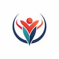 Logo featuring a person holding a leaf, designed for a charity fundraiser with a sleek and modern look, Sleek and modern branding