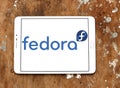 Fedora operating system logo Royalty Free Stock Photo