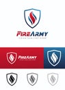 Firefighters Logo, Fire secure logo vector