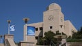 Logo flag of California State University San Marcos (CSUSM) with building