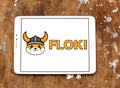 floki Cryptocurrency logo Royalty Free Stock Photo