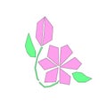 Logo flower vector illustration
