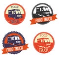 Logo food truck Royalty Free Stock Photo