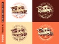 Logo of food truck Royalty Free Stock Photo