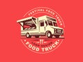 Logo of food truck Royalty Free Stock Photo