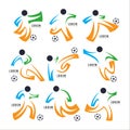 Logo football sport Design Collection. Freeform. Normal people`s