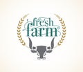 Logo fresh farm design template.