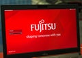 Fujitsu booth at CEE 2017 in Kiev, Ukraine
